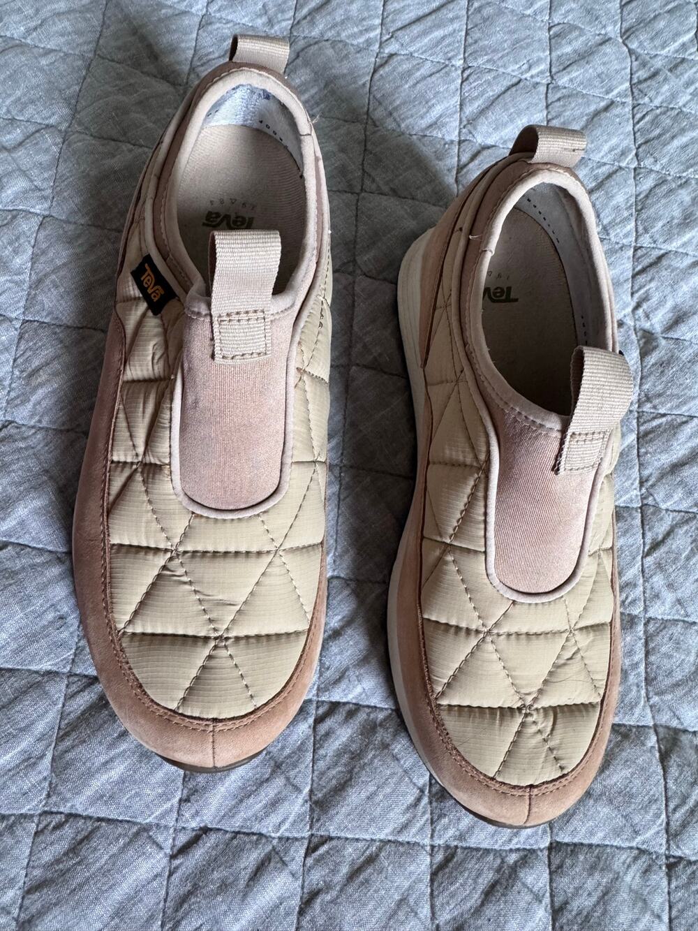 Teva Ember Commute Tan Waterproof Slip On Women's 8 Comfort Walking Shoes